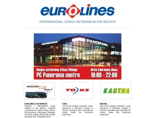 EUROLINES – autobusų linijų tinklas.