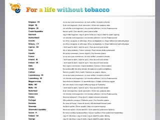 Už gyvenimą be tabako