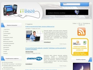 Informacinių techonologijų naujienų portalas- Itbazė